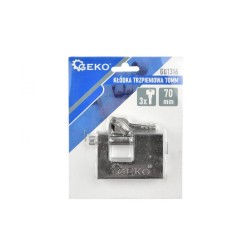 Bezpečnostný visiaci zámok 70mm GEKO Bezpečnostný visiaci zámok 70mm GEKO