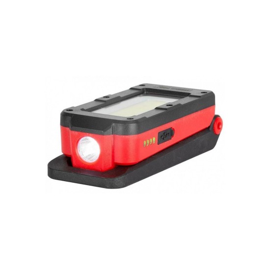 LED baterka Pracovná lampa MWL539, 100+250lm, COB 200lm, 2.2Ah, magnet, USB nabíjanie