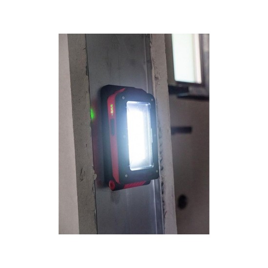 LED baterka Pracovná lampa MWL539, 100+250lm, COB 200lm, 2.2Ah, magnet, USB nabíjanie