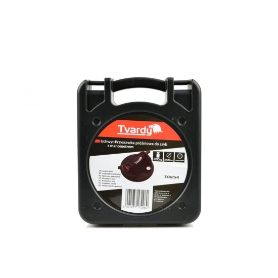 Prísavka na sklo a dlaždice s manometrom 1x200mm TVARDY