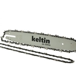 Vodiaca lišta pre reťazové píly a 2 reťaze 14" 3/8" 1,3mm 50z KELTIN