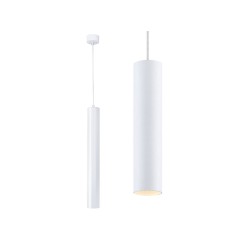 LED závesné svietidlo, biela trubica 8W, 230V KAXL