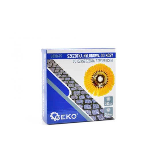 Nylonová kefa 200x25,4mm pre krovinorez GEKO na čistenie povrchov Nylonová kefa 200x25,4mm pre krovinorez GEKO na čistenie povrchov