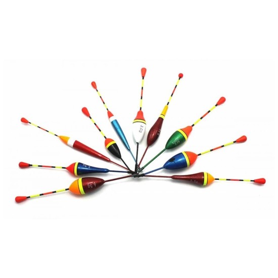 Sada 10 rybárskych plavákov KAXL