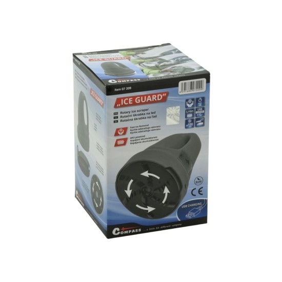 Akumulátorová rotačná škrabka na ľad COMPASS