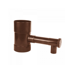 Zberač dažďovej vody s ventilom 80mm, hnedý