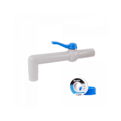 Sada pre IBC nádobu na vodu, 90° 3/4" kohútik pre 1" hadice a teflónovú pásku