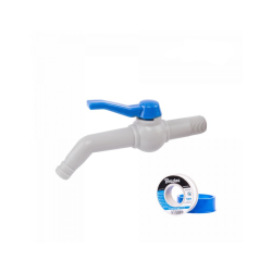 Sada pre IBC nádobu na vodu, 1/2" 45° kohútik pre 19 mm hadice a teflónovú pásku