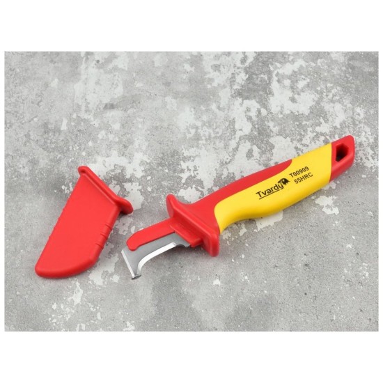 Izolačný nôž VDE 180 mm na odizolovanie káblov TVARDY