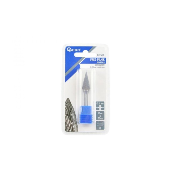 Stopková fréza na kov 12x25mm, kužeľová GEKO Stopková fréza na kov 12x25mm, kužeľová GEKO