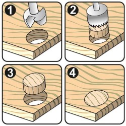 Drevený uzol 20mm GEKO Drevený uzol 20mm GEKO