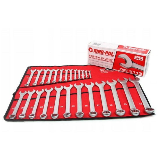 Kľúče 6-32mm, 25 ks MAR-POL