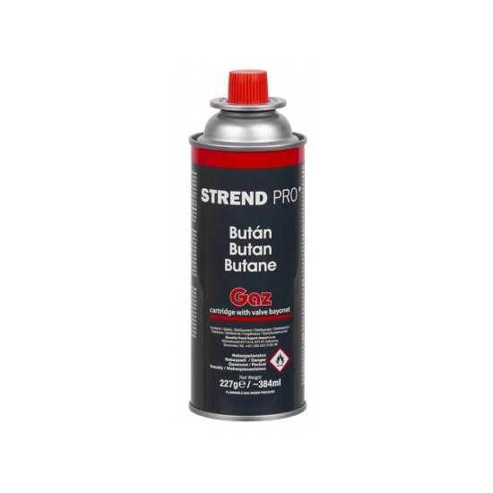 Plynová kartuša s ventilom 227g STREND PRO Plynová kartuša s ventilom 227g STREND PRO