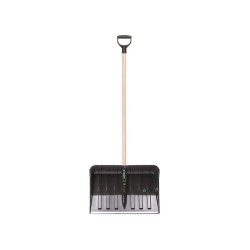 ALPINUS ECO Snow Rake Matte Black, 38,5x55cm, drevená rukoväť