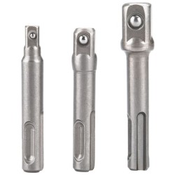 Sada adaptérov 3ks od SDS PLUS na štvorec, 1/4"-3/8"-1/2", CrV EXTOL PREMIUM Sada adaptérov 3ks od SDS PLUS na štvorec, 1/4"-3/8"-1/2", CrV EXTOL PREMIUM