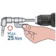 Uhlový nástavec/držiak hrotu pre vŕtačku, 1/4"x140mm (105°) s magnetom EXTOL PREMIUM Uhlový nástavec/držiak hrotu pre vŕtačku, 1/4"x140mm (105°) s magnetom EXTOL PREMIUM