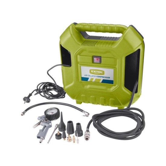 Bezolejový kompresor, 180l/min, 1100W EXTOL CRAFT Bezolejový kompresor, 180l/min, 1100W EXTOL CRAFT