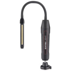 Flexibilné pracovné svetlo, 500lm COB+140lm LED, USB nabíjanie EXTOL LIGHT Flexibilné pracovné svetlo, 500lm COB+140lm LED, USB nabíjanie EXTOL LIGHT