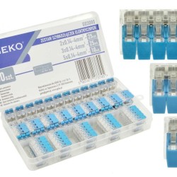 Svorky s pákou na drôty 0,14-4mm², sada 60ks GEKO Svorky s pákou na drôty 0,14-4mm², sada 60ks GEKO