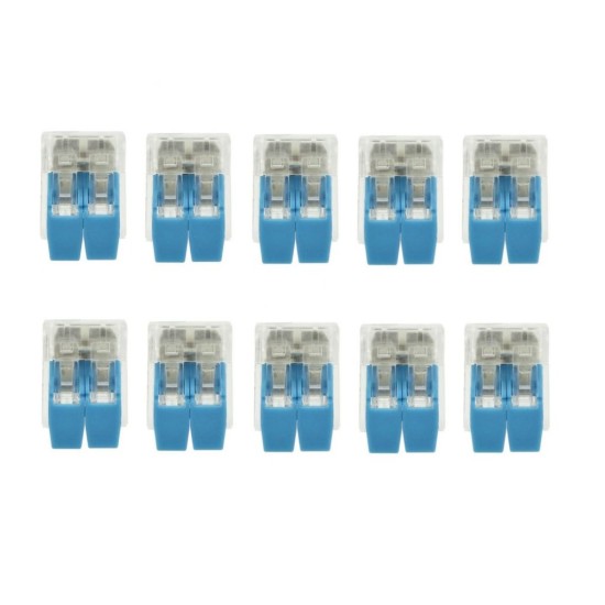 Svorka s pákou na drôty 2x0,14-4mm², 10ks GEKO Svorka s pákou na drôty 2x0,14-4mm², 10ks GEKO