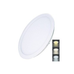 LED mini panel CCT, zapustený, 24W, 1800lm, 3000K, 4000K, 6000K, okrúhly SOLIGHT