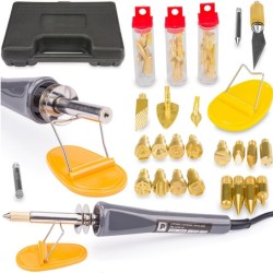 Spájkovačka 60W pyrograf, horák na drevo, koža s nástavcami POWERMAT