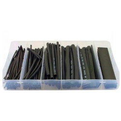 Zmršťovacia bužírka, čierna, sada 100ks KRAFT&DELE Zmršťovacia bužírka, čierna, sada 100ks KRAFT&DELE