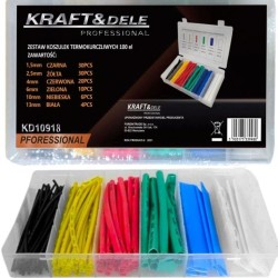 Zmršťovacia bužírka, farebná, sada 100ks KRAFT&DELE Zmršťovacia bužírka, farebná, sada 100ks KRAFT&DELE