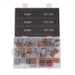 Svorky s pákou na drôty, sada 60ks KRAFT&DELE Svorky s pákou na drôty, sada 60ks KRAFT&DELE