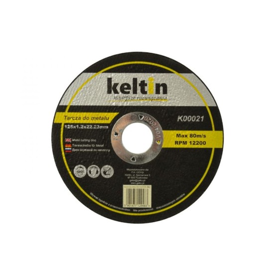 Rezací kotúč na kov 125x1,2x22,2mm KELTIN Rezací kotúč na kov 125x1,2x22,2mm KELTIN