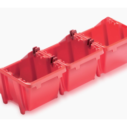 Úložný box 92x77x60mm, červený, sada 16 ks KISTENBERG Úložný box 92x77x60mm, červený, sada 16 ks KISTENBERG