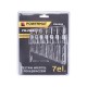 Vrtáky do dreva 3-10mm s nastaviteľným zahĺbením, sada 7ks POWERMAT Vrtáky do dreva 3-10mm s nastaviteľným zahĺbením, sada 7ks POWERMAT