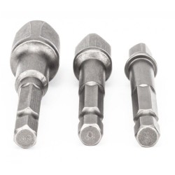 Sada vŕtacích adaptérov 1/2" 3/8" 1/4", 3ks, šesťhran POWERMAT Sada vŕtacích adaptérov 1/2" 3/8" 1/4", 3ks, šesťhran POWERMAT