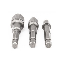Sada vŕtacích adaptérov 1/2" 3/8" 1/4", 3ks, šesťhran POWERMAT Sada vŕtacích adaptérov 1/2" 3/8" 1/4", 3ks, šesťhran POWERMAT