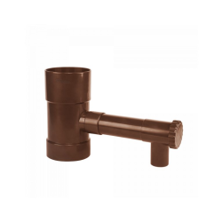 Zberač dažďovej vody s ventilom 90mm, hnedý