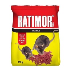 Nástraha na myši Ratimor plus granule 150g, 29ppm, sáček Nástraha na myši Ratimor plus granule 150g, 29ppm, sáček