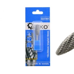 Stopková fréza na kov 12x32mm, plameň GEKO Stopková fréza na kov 12x32mm, plameň GEKO