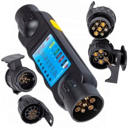 Tester zásuviek prívesu a dva adaptéry KRAFT&DELE