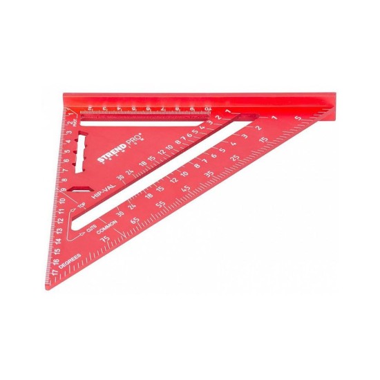 Stolársky štvoruholník/trojuholník 180mm, hliník STREND PRO Stolársky štvoruholník/trojuholník 180mm, hliník STREND PRO