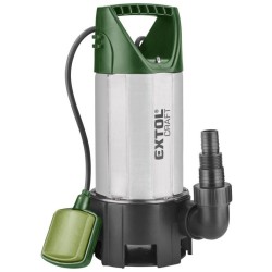 Ponorné čerpadlo z nehrdzavejúcej ocele na znečistenú vodu, 1100W, 15000l/h EXTOL PREMIUM