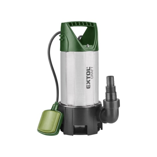 Ponorné čerpadlo z nehrdzavejúcej ocele na znečistenú vodu, 1100W, 15000l/h EXTOL PREMIUM