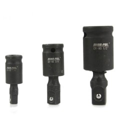 Príklepový adaptér s kĺbom 1/2", 1/4", 3/8", sada 3ks MAR-POL Príklepový adaptér s kĺbom 1/2", 1/4", 3/8", sada 3ks MAR-POL