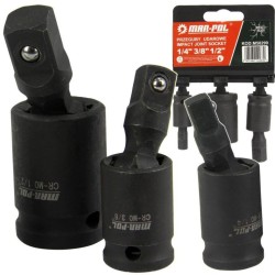 Príklepový adaptér s kĺbom 1/2", 1/4", 3/8", sada 3ks MAR-POL
