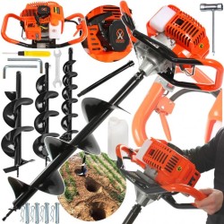 Motorizovaný zemný vrták 2,3 kW + vrtáky 100, 150, 200 mm MAR-POL Motorizovaný zemný vrták 2,3 kW + vrtáky 100, 150, 200 mm MAR-POL