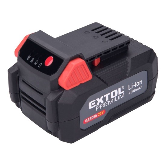 Akumulátorové GARDEN20V, 20V Li-ion, 4000mAh EXTOL PREMIUM Akumulátorové GARDEN20V, 20V Li-ion, 4000mAh EXTOL PREMIUM