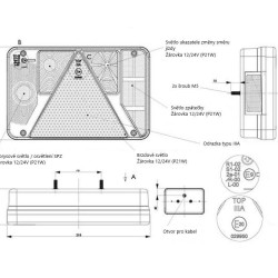 Zadné kombinované svetlo pravé LZT470