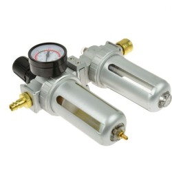 Regulátor tlaku s filtrom, manometrom a priamym tlakomerom olej 1/2" GEKO Regulátor tlaku s filtrom, manometrom a priamym tlakomerom olej 1/2" GEKO