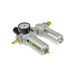Regulátor tlaku s filtrom, manometrom a priamym tlakomerom olej 1/2" GEKO