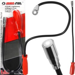 Magnetický držiak 61 cm, flexibilný s LED svetlom MAR-POL Magnetický držiak 61 cm, flexibilný s LED svetlom MAR-POL