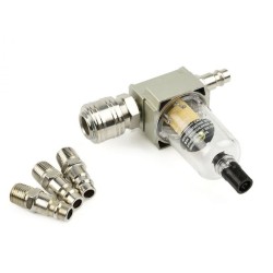 Vzduchový filter s odlučovačom vody 1/4" GEKO